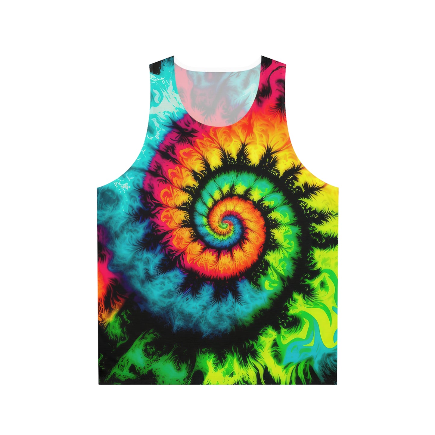 Bold And Beautiful Tie Dye Style Three Unisex Tank Top (AOP)