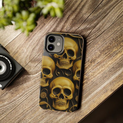 Metallic Chrome Skulls and classic Designed 18 Tough Phone Cases