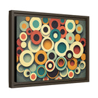 Gathered Circles, Matte Canvas, Framed (Multi-color)