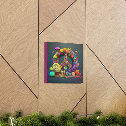 Fantastic Gummie Hippie Peace Sign Canvas Gallery Wraps