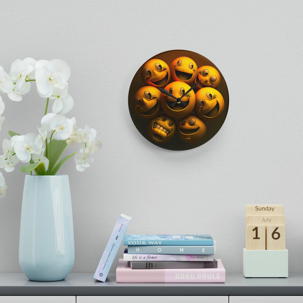 Happiest Of Faces Smiling, Style 1 Wall Clock