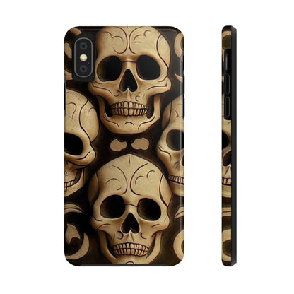 Metallic Chrome Skulls and classic Designed 19 Tough Phone Cases