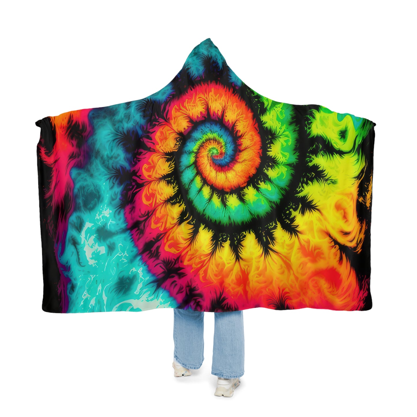 Bold And Beautiful Tie Tye Style Three Snuggle Blanket