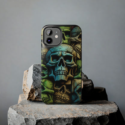 Metallic Chrome Skulls and classic Designed 13 Tough Phone Cases