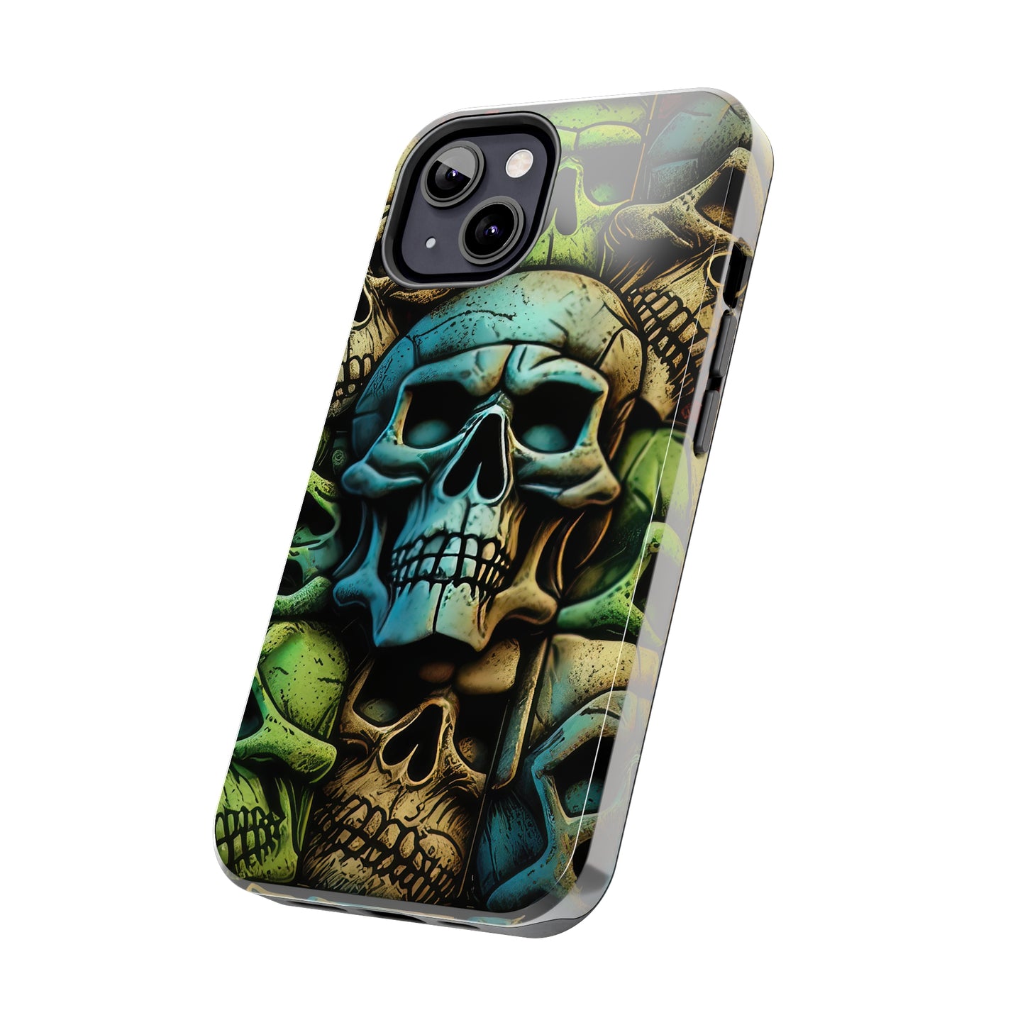 Metallic Chrome Skulls and classic Designed 13 Tough Phone Cases