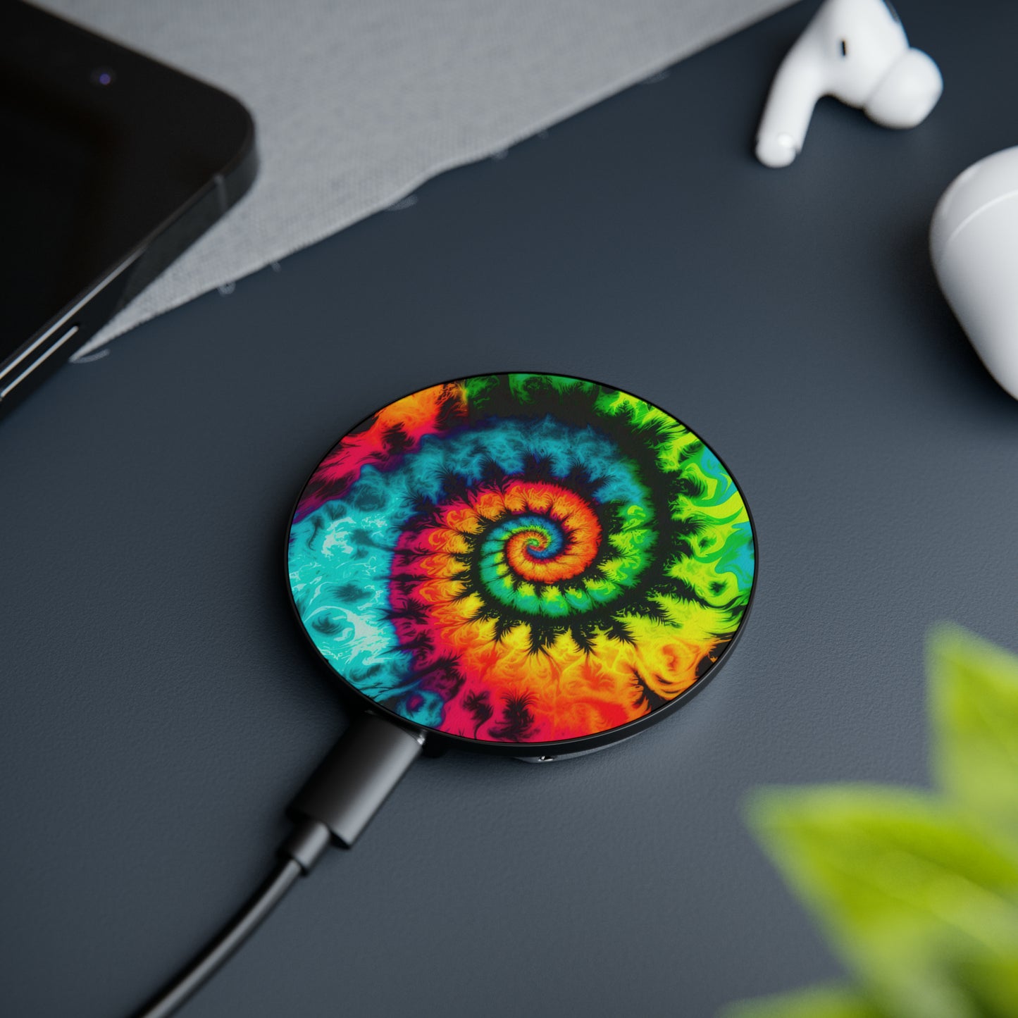 Bold And Beautiful Tie Dye Style 3 Magnetic Induction Charger