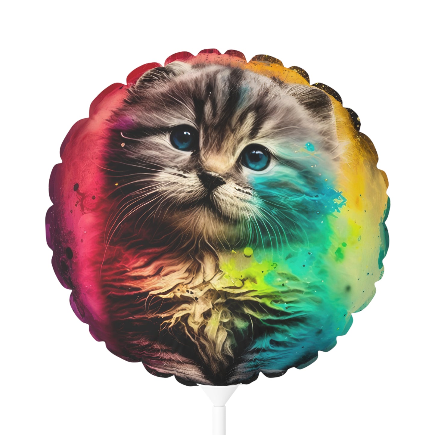 Pretty Kitty Style One Balloon (Round and Heart-shaped), 11"