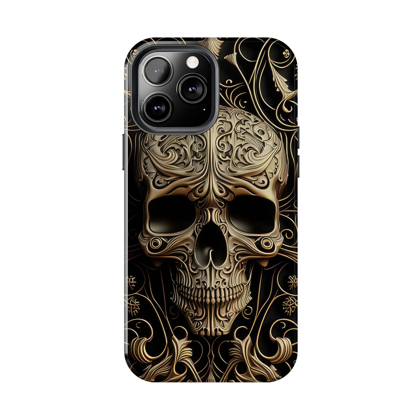 Metallic Chrome Skulls and Classic Designed 8 Tough Phone Cases