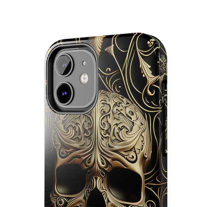 Metallic Chrome Skulls and Classic Designed 8 Tough Phone Cases