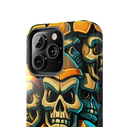 Metallic Chrome Skulls and classic Designed 16 Tough Phone Cases