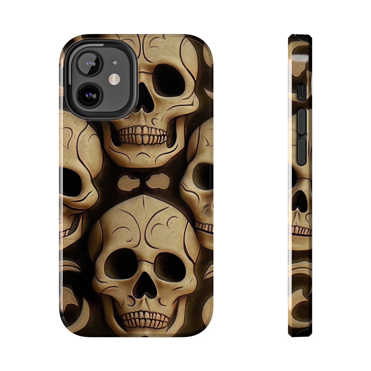 Metallic Chrome Skulls and classic Designed 19 Tough Phone Cases