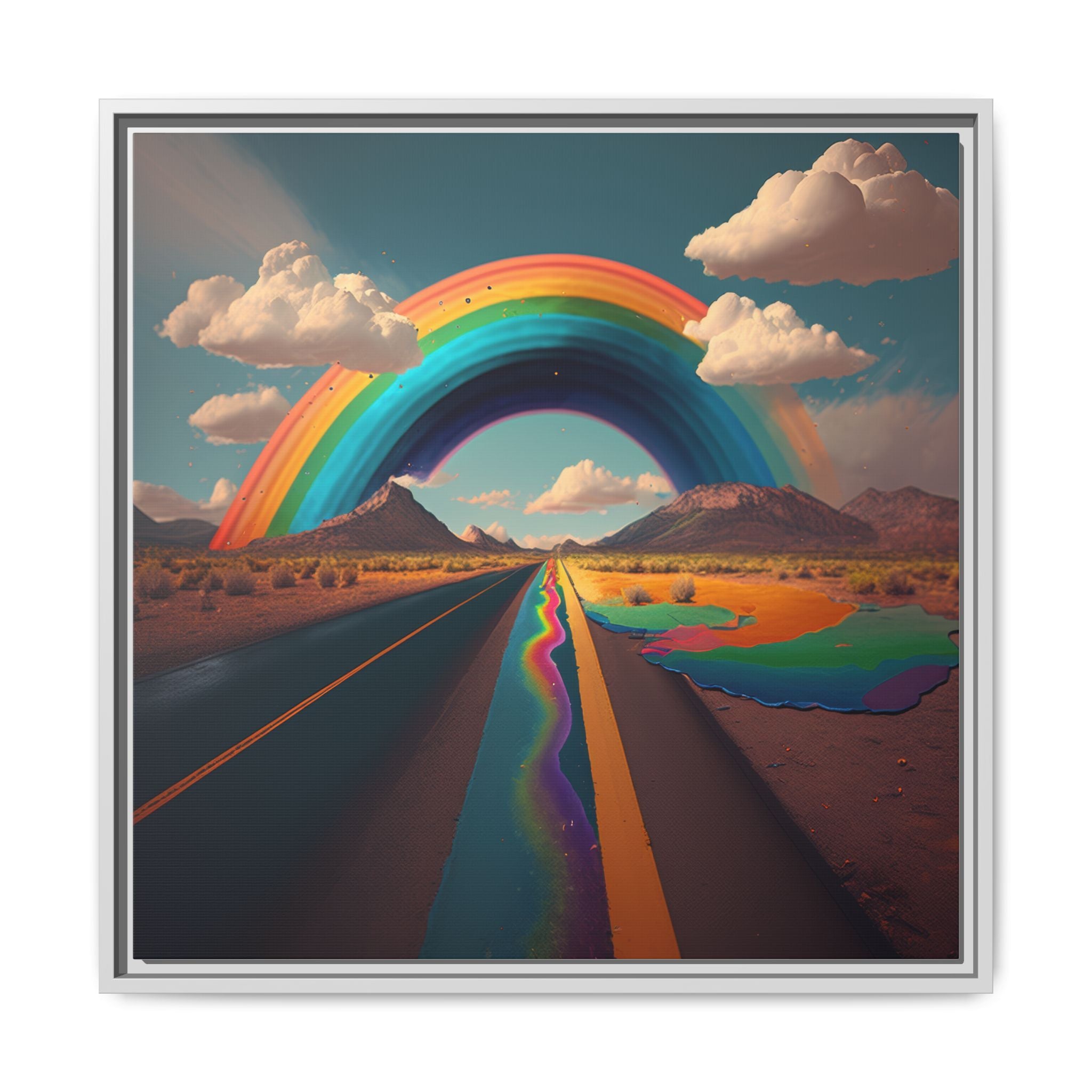 Road to Color, Art Print — Colorful Modern Wall Canvas