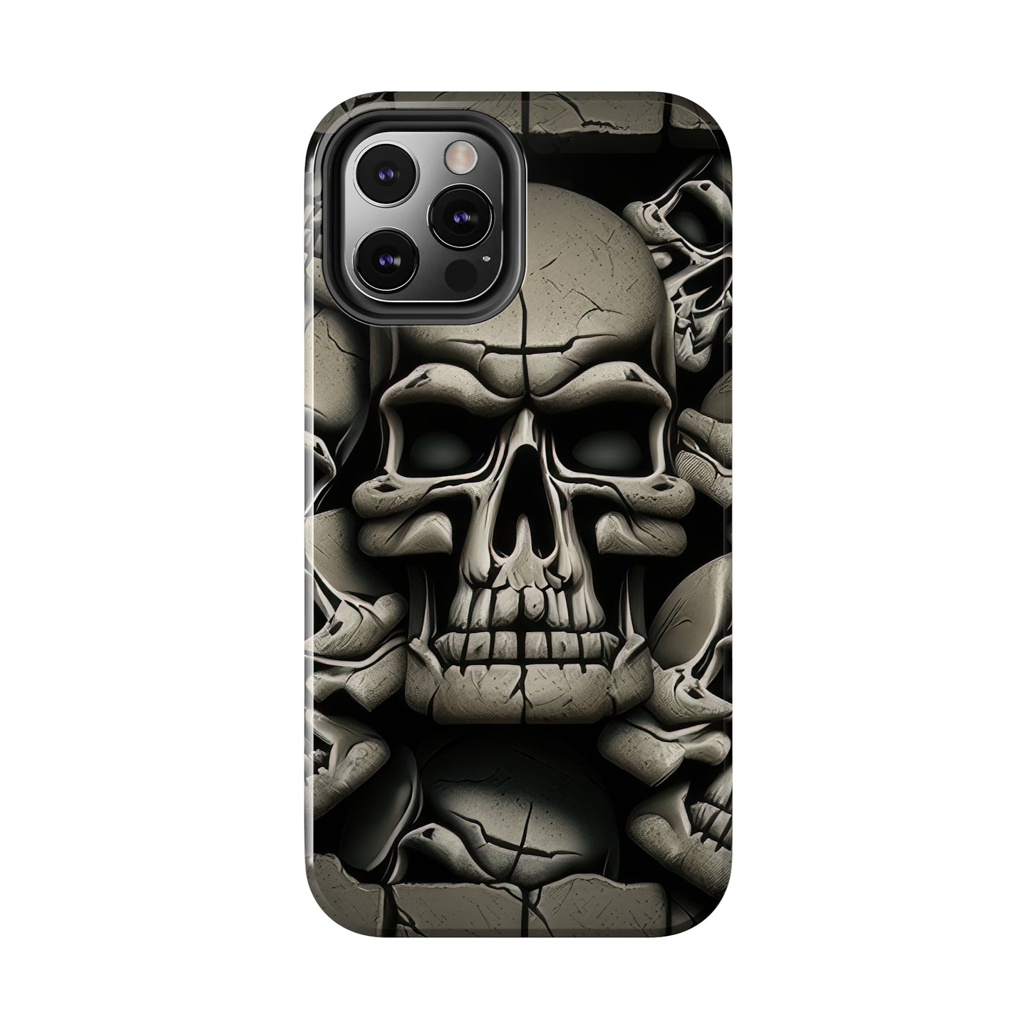 Metallic Chrome Skulls and classic Designed 12 Tough Phone Cases