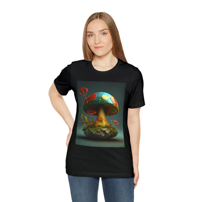 Hippie Mushroom Color Candy Style Design Style 4 Unisex Jersey Short Sleeve Tee