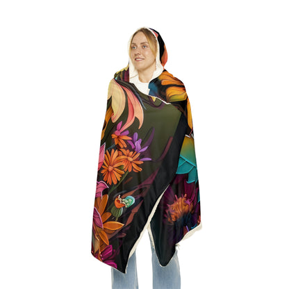 Bold And Beautiful Flowers Style Three Snuggle Blanket
