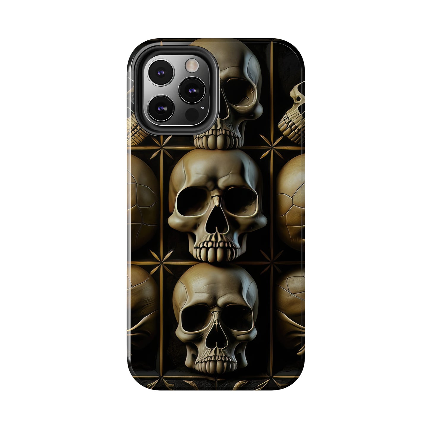 Metallic Chrome Skulls and classic Designed 19 Tough Phone Cases