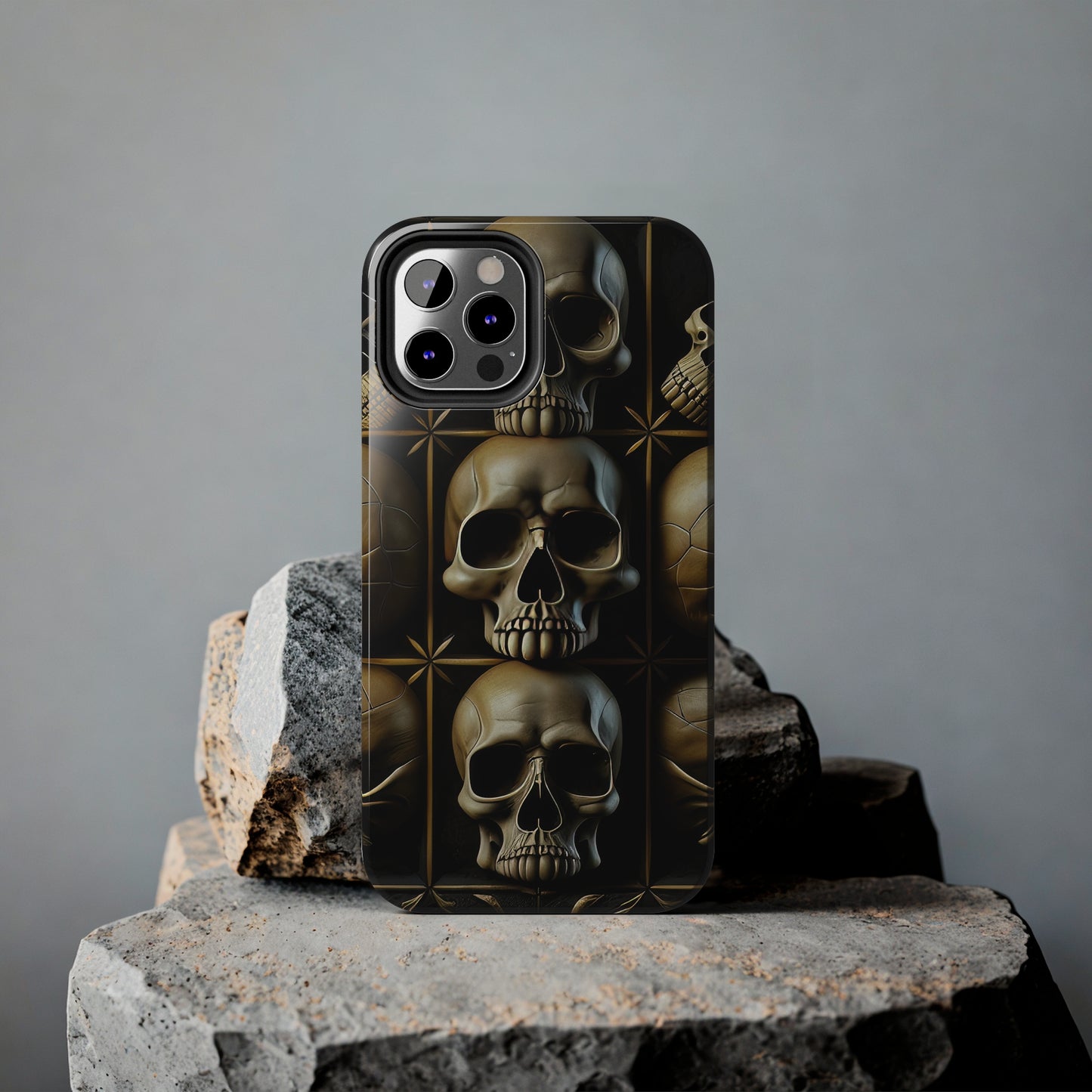 Metallic Chrome Skulls and classic Designed 19 Tough Phone Cases