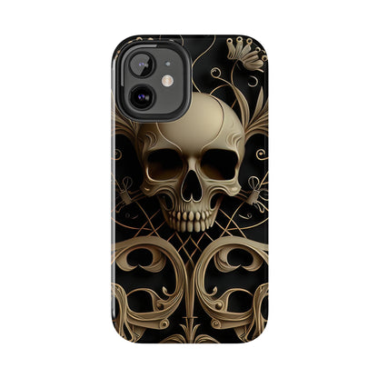 Metallic Chrome Skulls and classic Designed 1 Tough Phone Cases