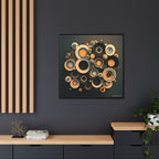 Concentric Harmony, Art Print — Colorful Modern Wall Canvas