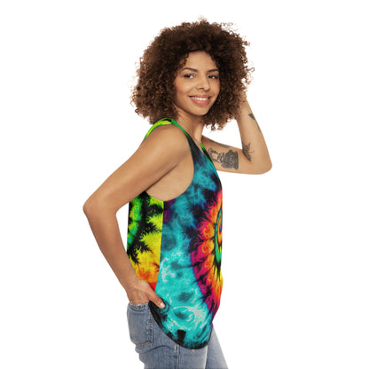 Bold And Beautiful Tie Dye Style Three 1 Unisex Tank Top (AOP)