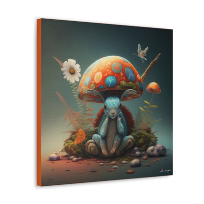 Mystical Animal Mushroom Flowers And Butterfly Canvas Gallery Wraps