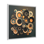 Concentric Harmony, Art Print — Colorful Modern Wall Canvas