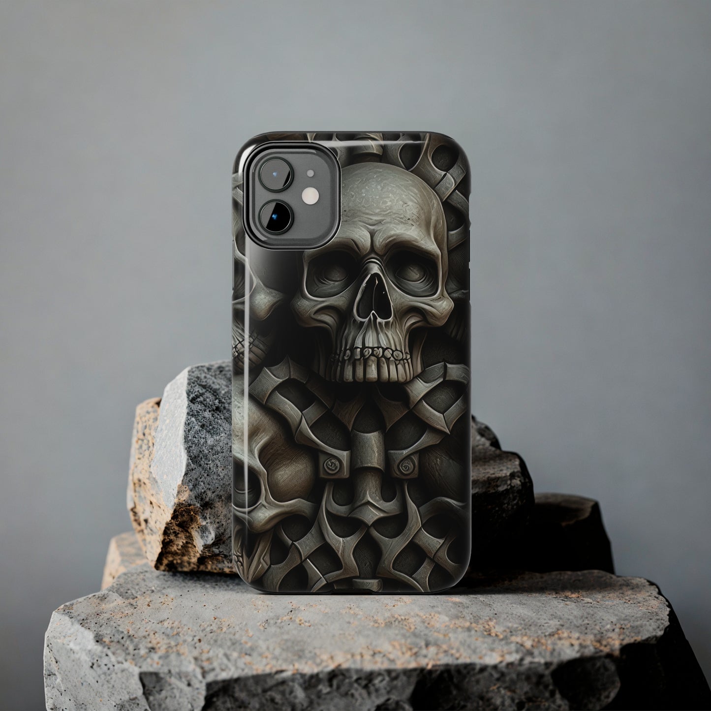 Metallic Chrome Skulls and classic Designed 19 Tough Phone Cases