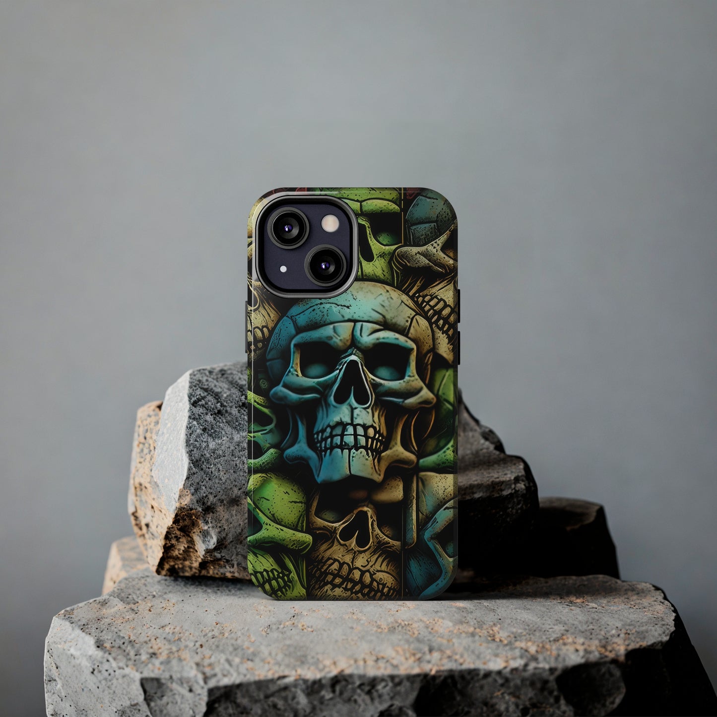 Metallic Chrome Skulls and classic Designed 13 Tough Phone Cases