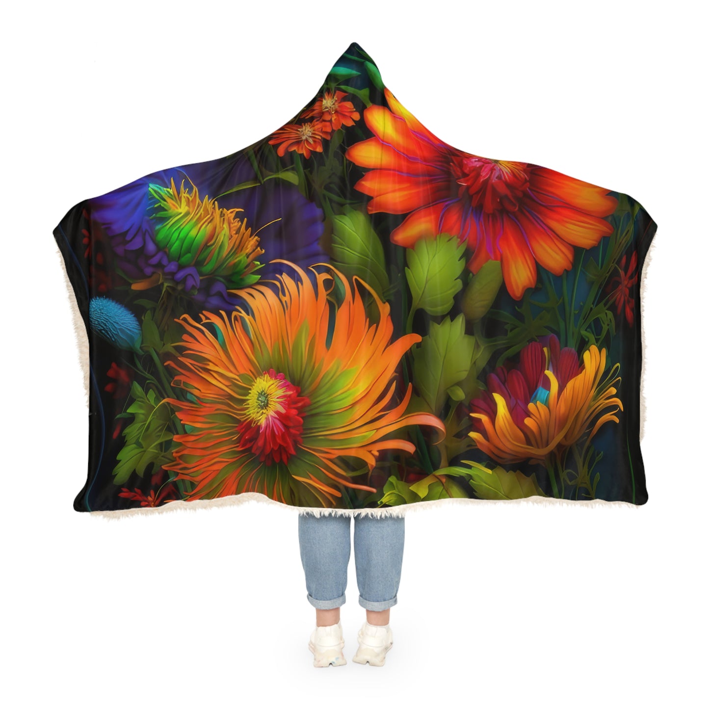 Bold And Beautiful Flowers Style one Snuggle Blanket