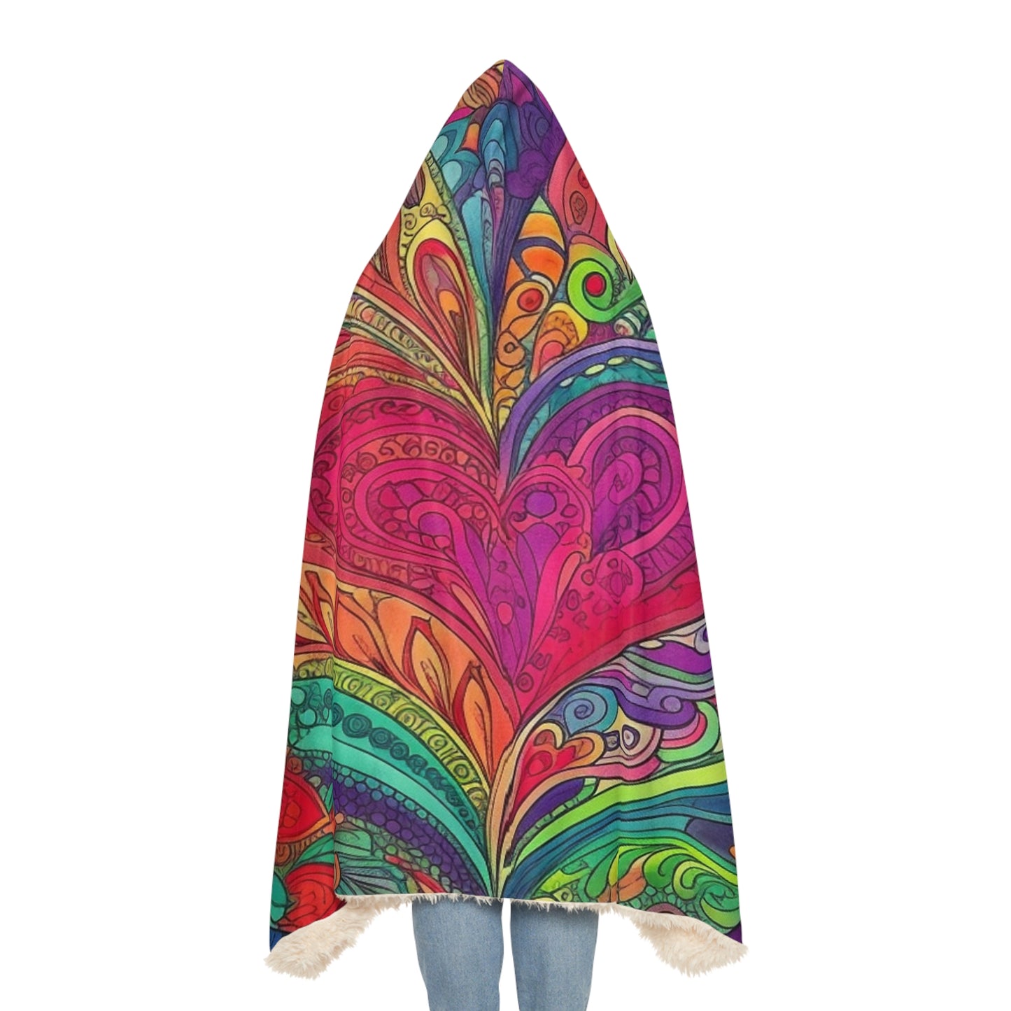 Heart Flower Color College Snuggle Blanket