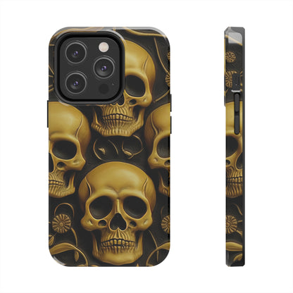 Metallic Chrome Skulls and classic Designed 18 Tough Phone Cases