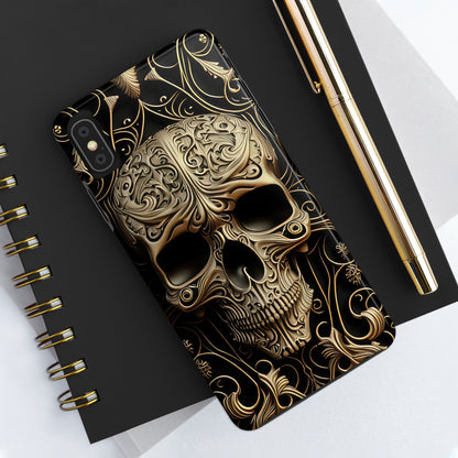 Metallic Chrome Skulls and Classic Designed 8 Tough Phone Cases