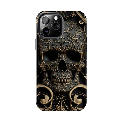 Metallic Chrome Skulls and classic Designed 2 Tough Phone Cases