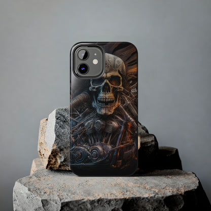 Skull Motorcycle Rider, Ready to Tear Up Road On Beautiful Bike 8 Tough Phone Cases