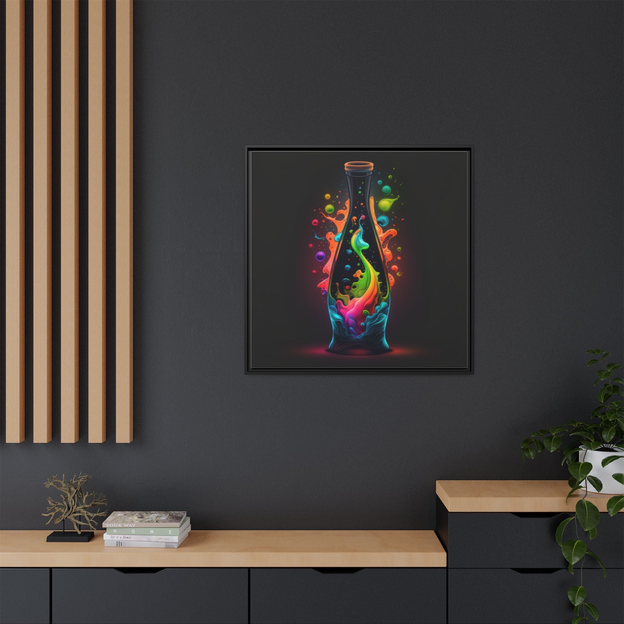 Chromatic Ascent, Art Print — Colorful Modern Wall Canvas