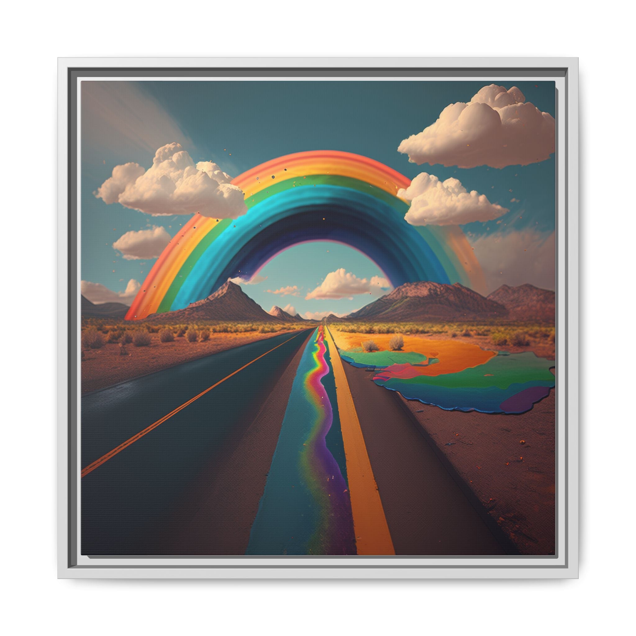 Road to Color, Art Print — Colorful Modern Wall Canvas