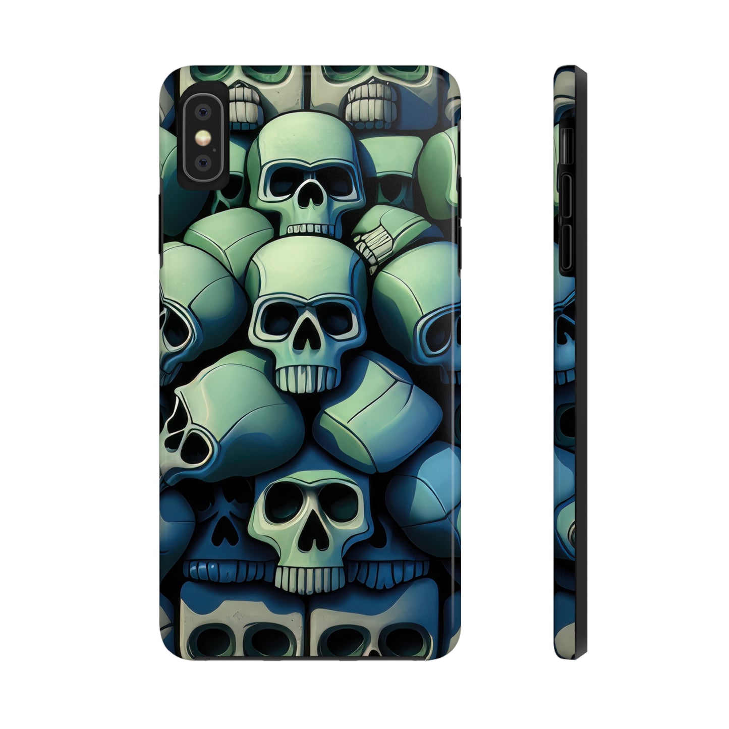 Metallic Chrome Skulls and classic Designed 10 Tough Phone Cases