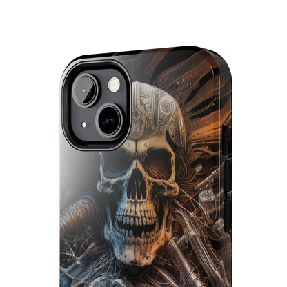 Skull Motorcycle Rider, Ready to Tear Up Road On Beautiful Bike 8 Tough Phone Cases