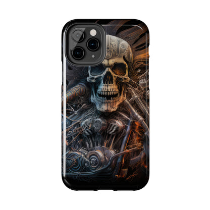 Skull Motorcycle Rider, Ready to Tear Up Road On Beautiful Bike 8 Tough Phone Cases