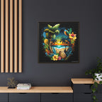 Island Rhythm at Dusk, Art Print — Colorful Modern Wall Canvas