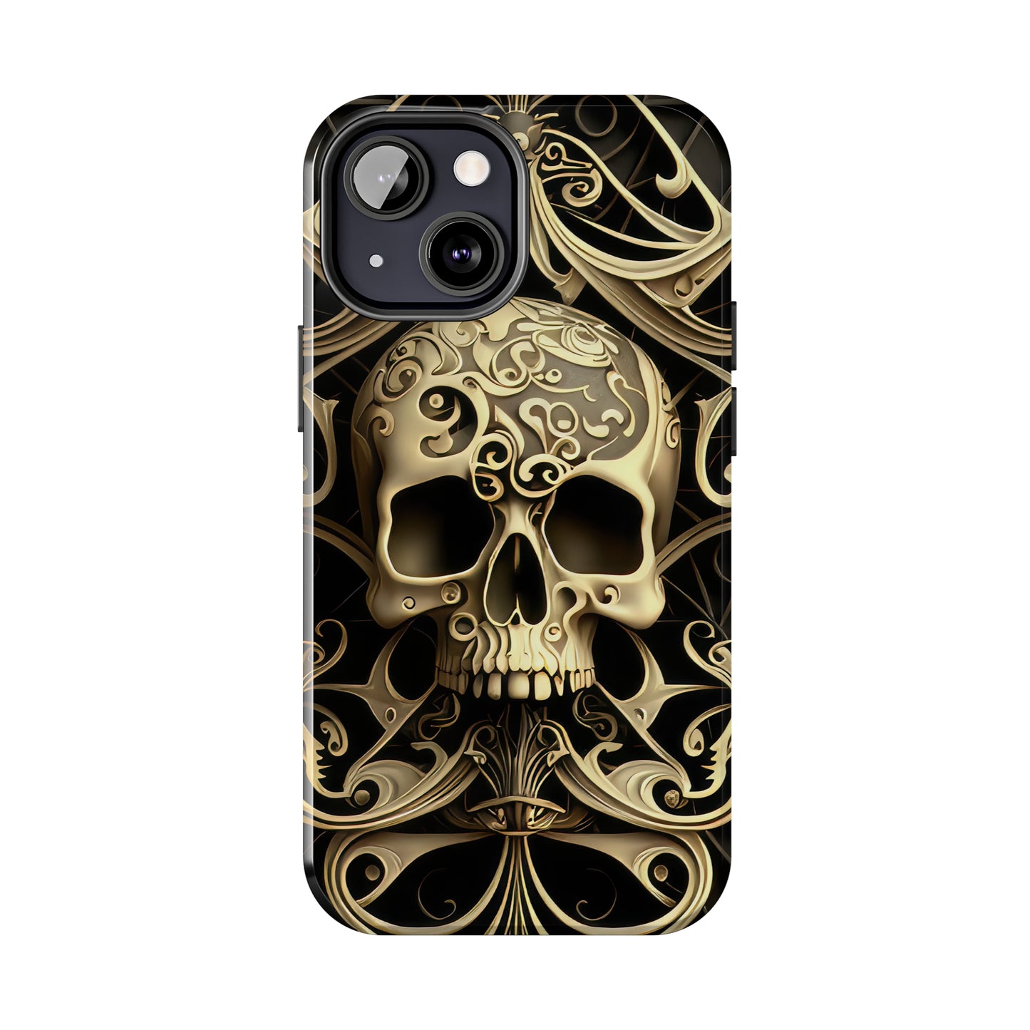 Metallic Chrome Skulls and classic Designed 7 Tough Phone Cases