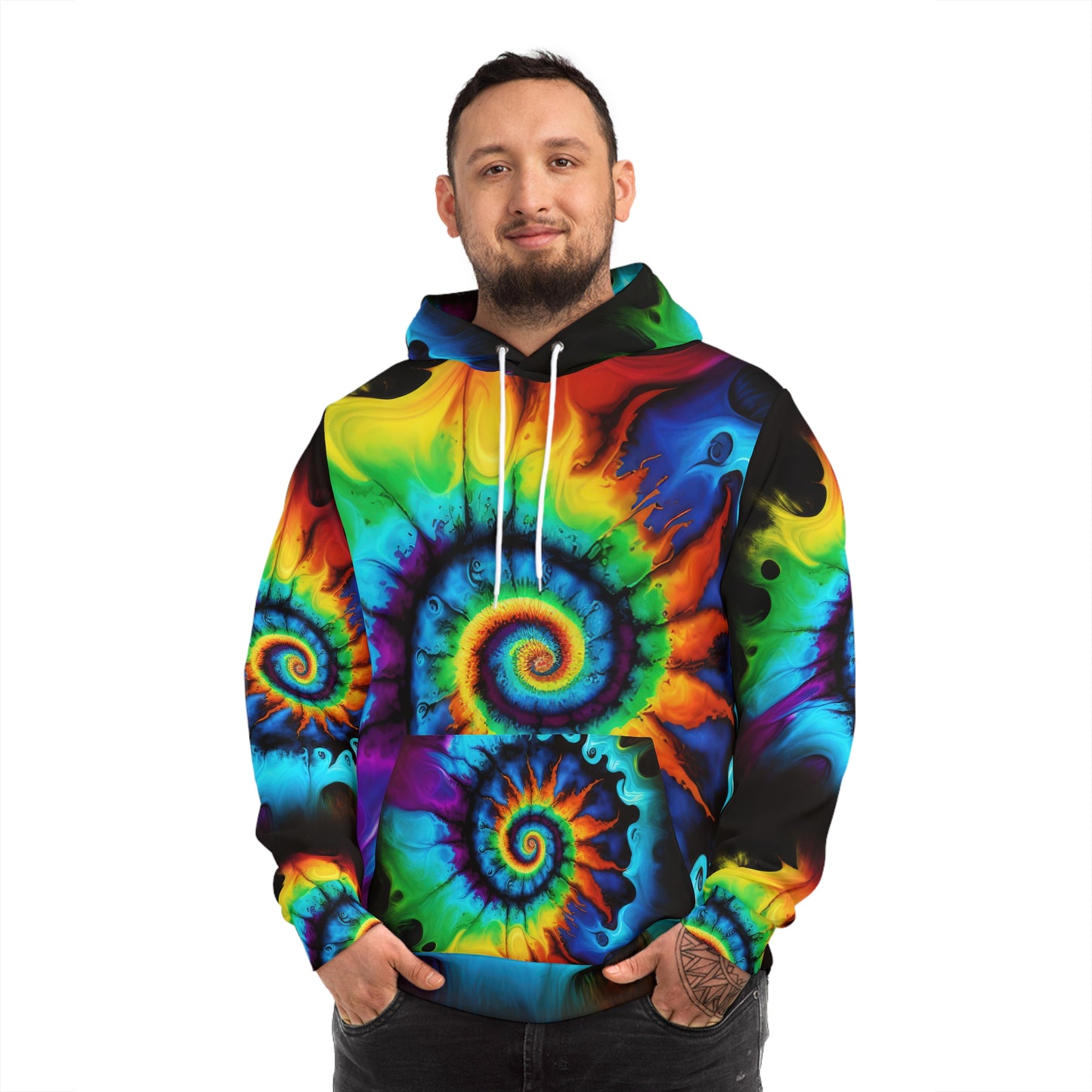 Bold And Beautiful Tie Dye Style One Fashion Hoodie (AOP)