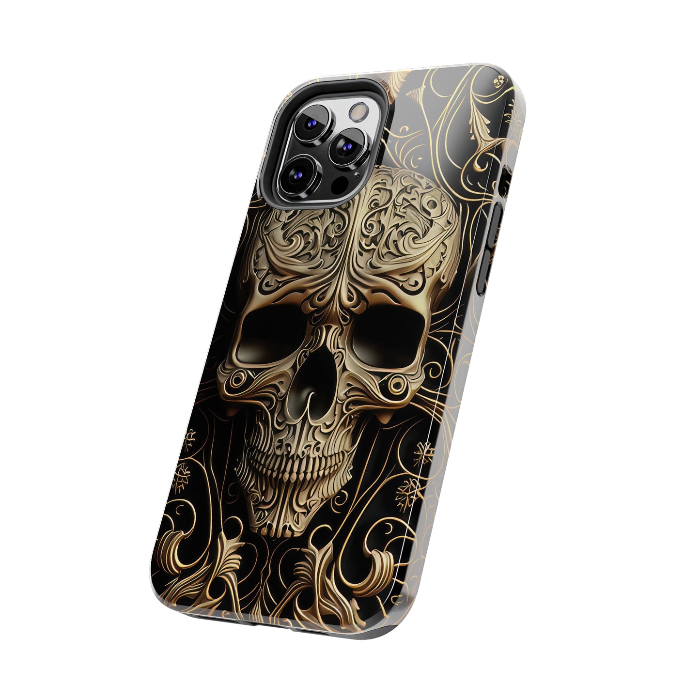 Metallic Chrome Skulls and Classic Designed 8 Tough Phone Cases