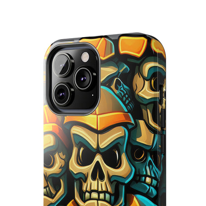 Metallic Chrome Skulls and classic Designed 16 Tough Phone Cases