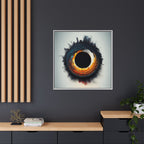 Eclipse of Industry, Art Print — Colorful Modern Wall Canvas