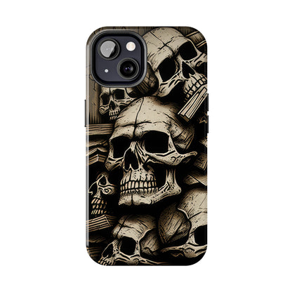 Metallic Chrome Skulls and classic Designed 14 Tough Phone Cases