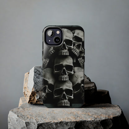 Metallic Chrome Skulls and classic Designed 11 Tough Phone Cases