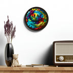 Happy Tie Dye Face Style 4 Wall Clock
