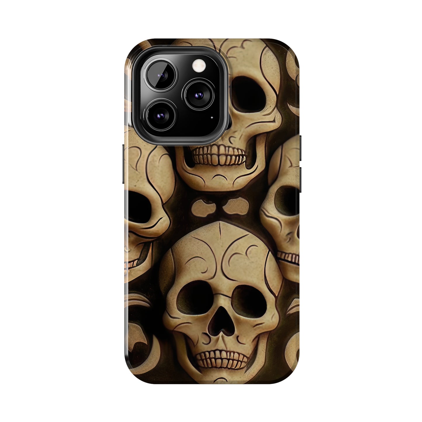 Metallic Chrome Skulls and classic Designed 19 Tough Phone Cases