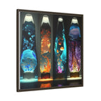 Elemental Currents, Art Print — Colorful Modern Wall Canvas